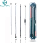 4 шт.компл., удаление черных точек, прыщей, черных точек, вакуумный прыщик, Belmish, для удаления пор, иглы, крючок для ухода за кожей лица