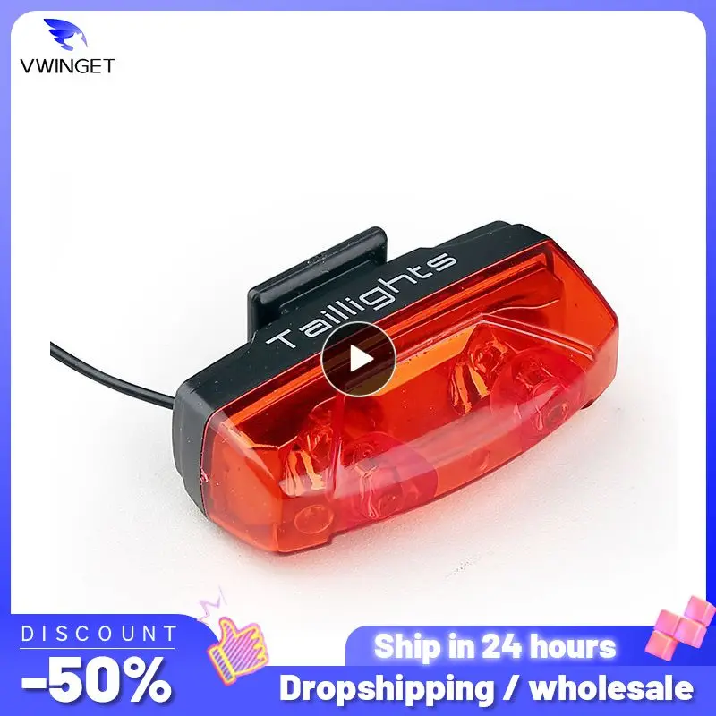 

1~8PCS Bicycle Induction Lights Cycling Tail Light Bike Safety Warning Lamp Taillight Self-Powered Magnetic Riding Accessories
