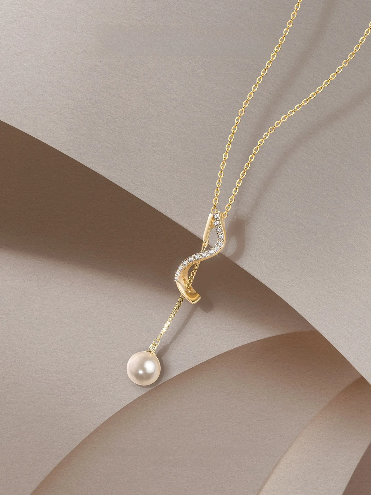 Hesheng New 925 Sterling Pearl Pendant Choker Women Elegant High Sense Necklace Spring and Summer Qixi Gift