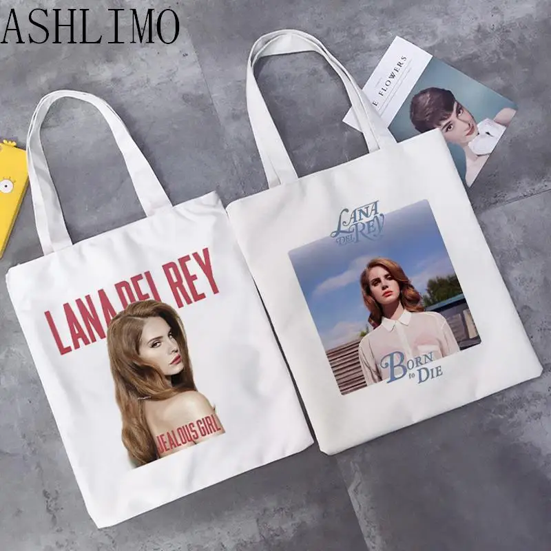 

Lana Del Rey Printed Graphic Hipster Cartoon Women Shopping Bags Girls Fashion Casual Pacakge Hand Bag Shoulder Bag Canvas Bag