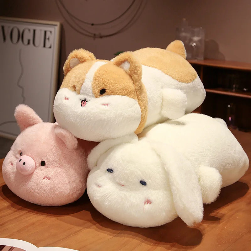 

Cartoon Animals Plush Pillow Stuffed Rabbit Pig Dog Fox Doll Soft Kids Sleeping Pillow Kawaii Room Decor Girl Birthday Gifts