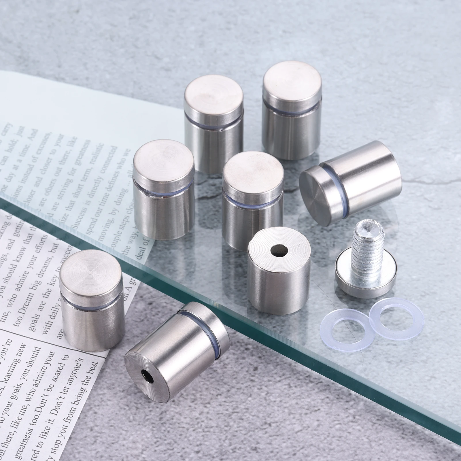 8 шт. держатель для зеркала из нержавеющей стали