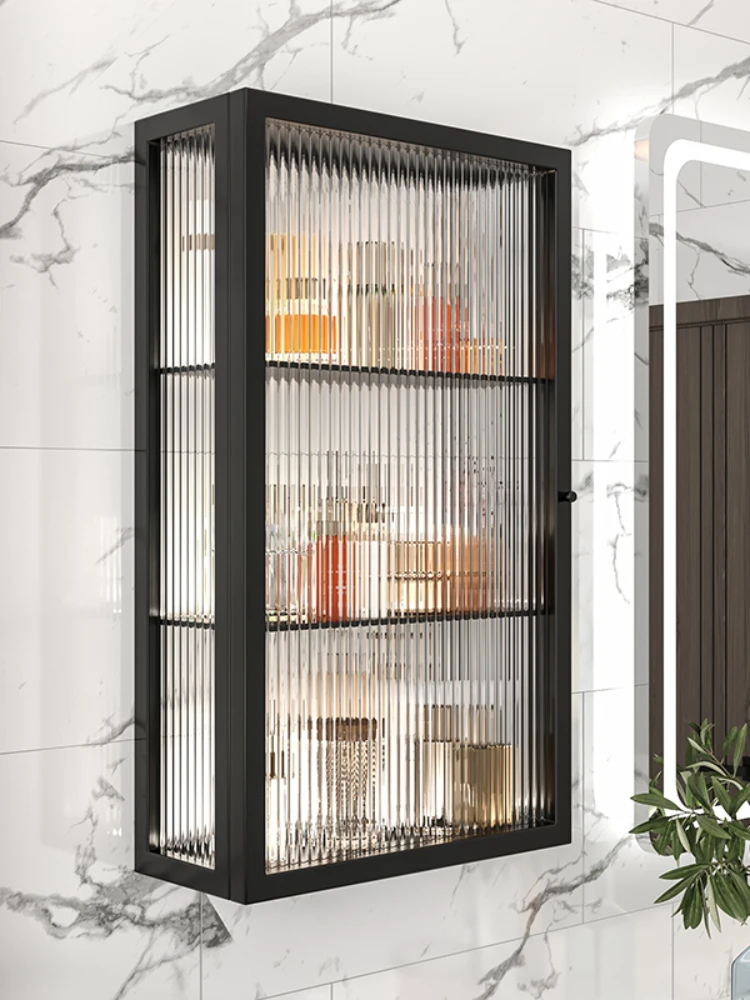 Стеклянный кухонный стеллаж для ванной комнаты балкона