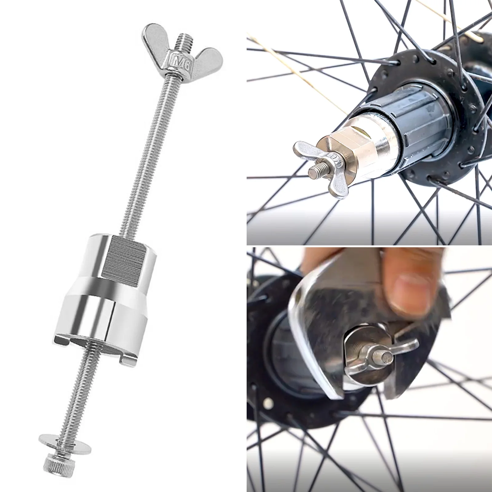 

Bicycle Freehub Body Remover Bike Hubs Tower Base Install Disassemble Tool with Sleeve Flower Drum Universal Removal Tools
