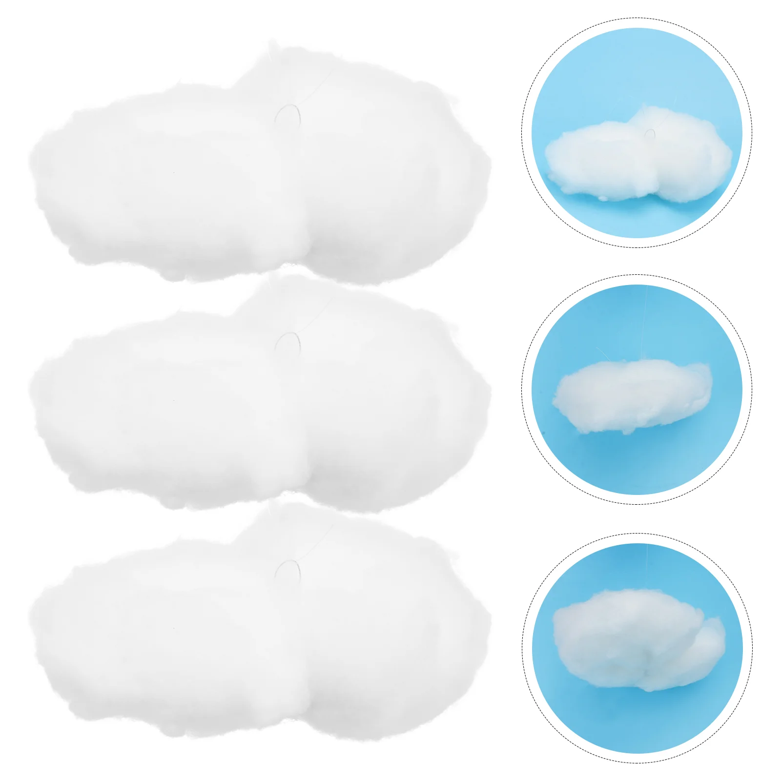 

Simulated Clouds Pendant Chic Wedding Scene Layout Prop Shaped Decor Home DIY Hanging Supply Photo Toys Kids Cotton Light