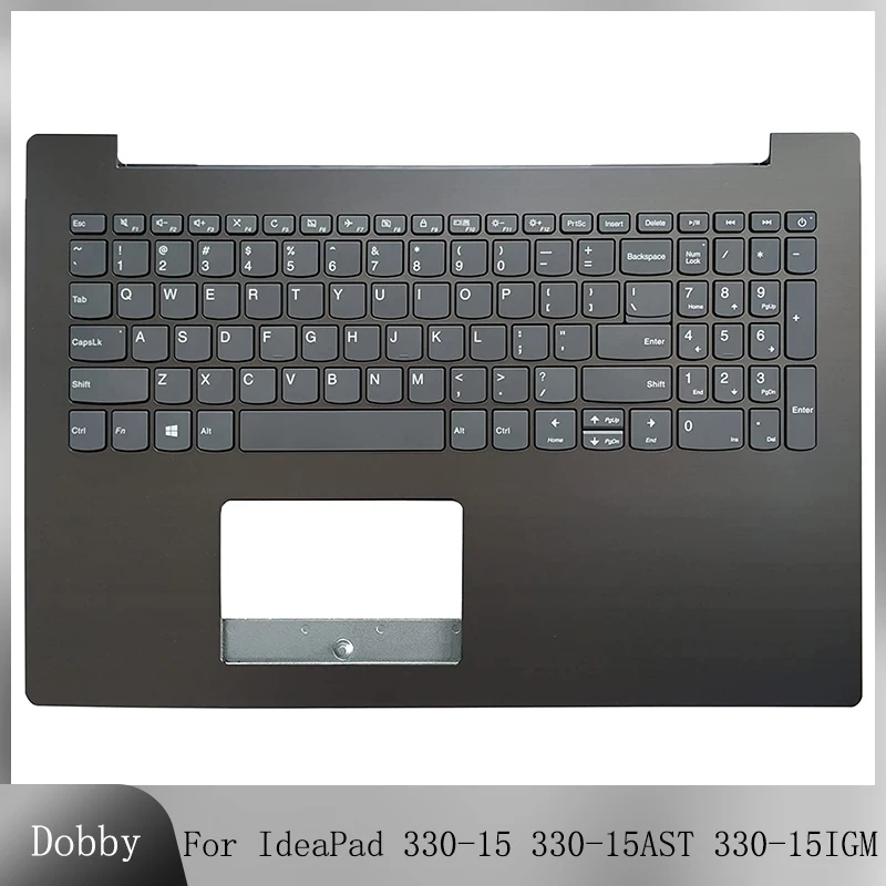 

US Layout Keyboard for Lenovo IdeaPad 320-15 320-15IAP 320-15AST 320-15IKB 330-15IKB 330-15IGM 330-15AST Palmrest COVER Black