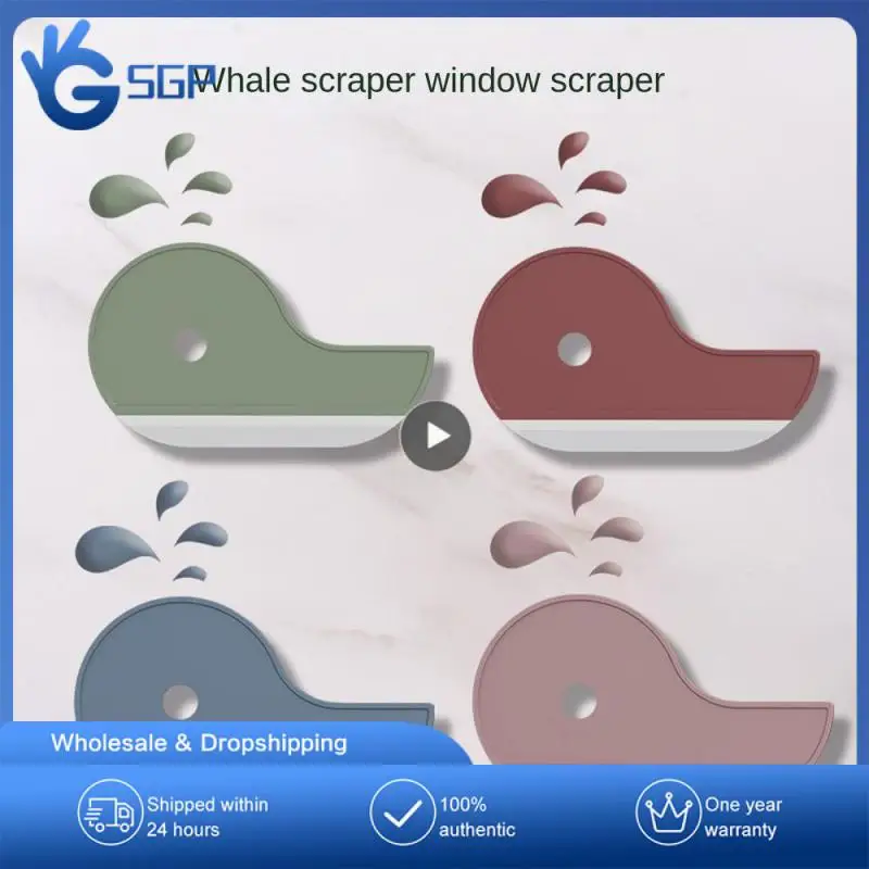 

Desk Cleaning Brush Glass Wiper Toilet Wash Multifunctional Defogging Wiper Board Creative Universal Whale Wiper Board