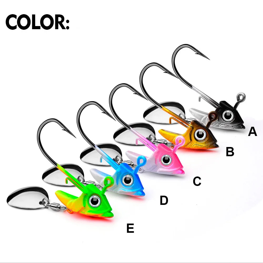 

7/10/15g Ice Fishing Lures Kit Glow Jigging Lure Winter Ice Fihsing Jigs Heads Hard Lure Artificial Bait Set Fishing Accessories