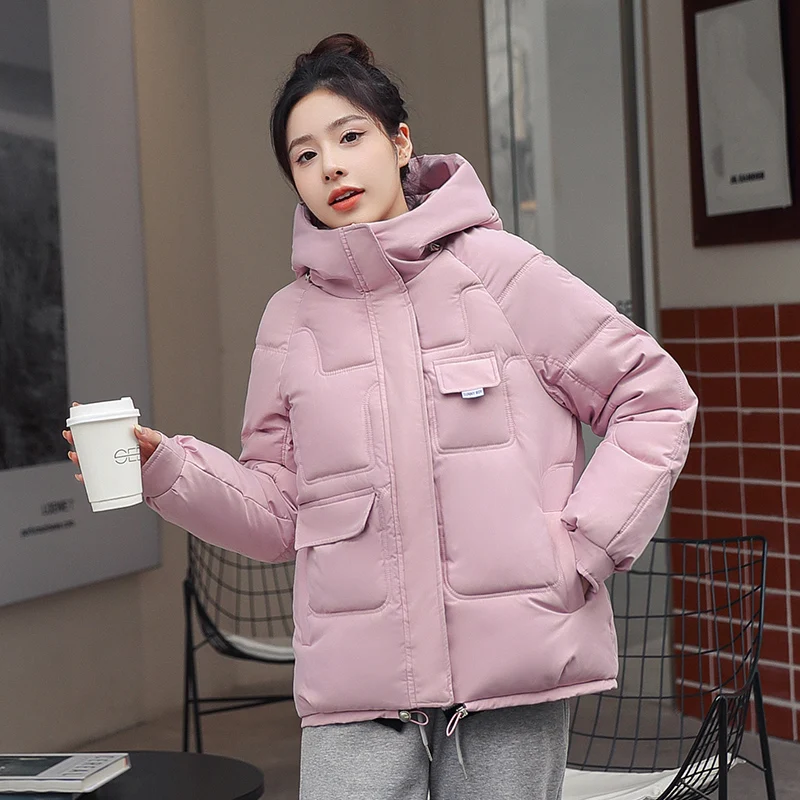 Oversize Winter Puffer Jackets For Women Female Korean Loose Long Sleeve Coats Woman Parkas Fashion Warm Coats And Jackets Women