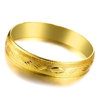new trendy keep color plated bangles women blessing good luck buckle bangles gold birthday gift