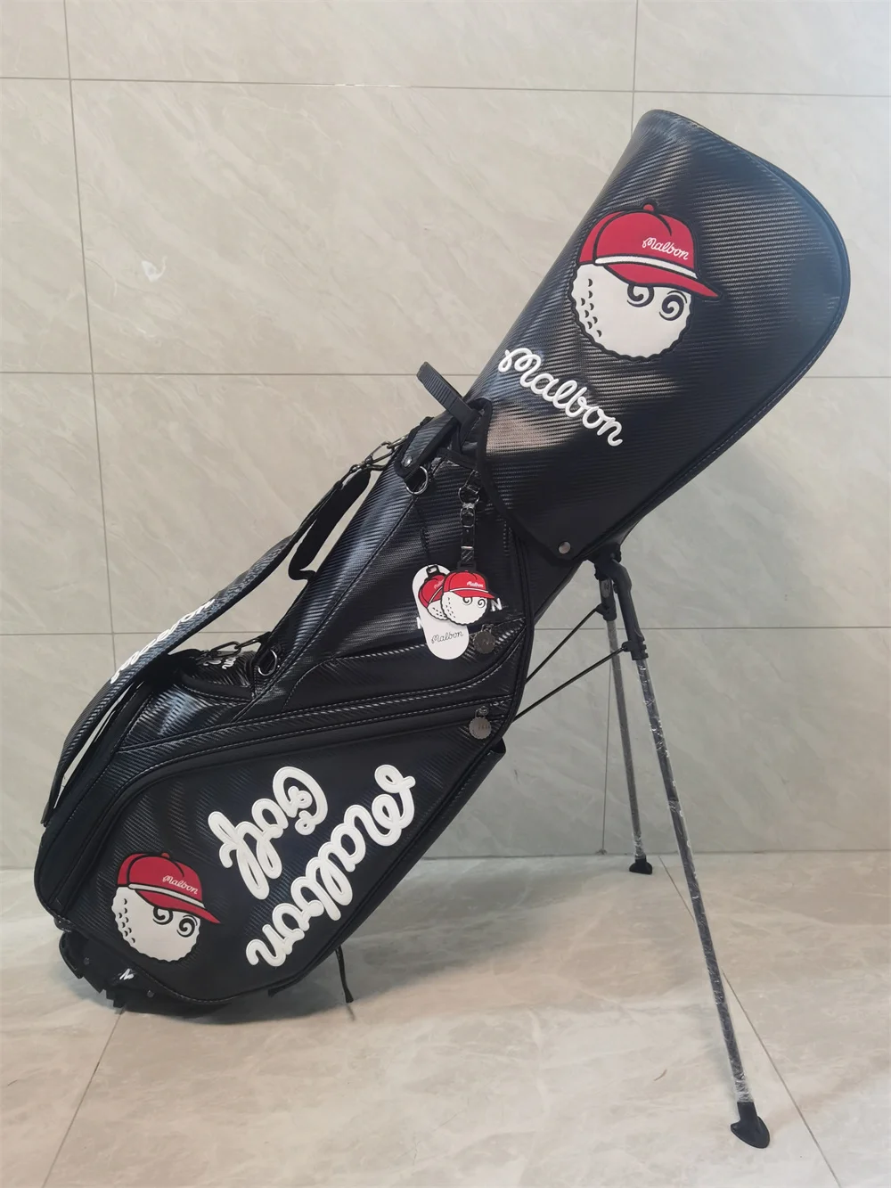 

Sport Golf Bag Malbon Caddy Stand Package Golf Clubs Bag White Black Green Brown Color with 2 Covers 골프용품