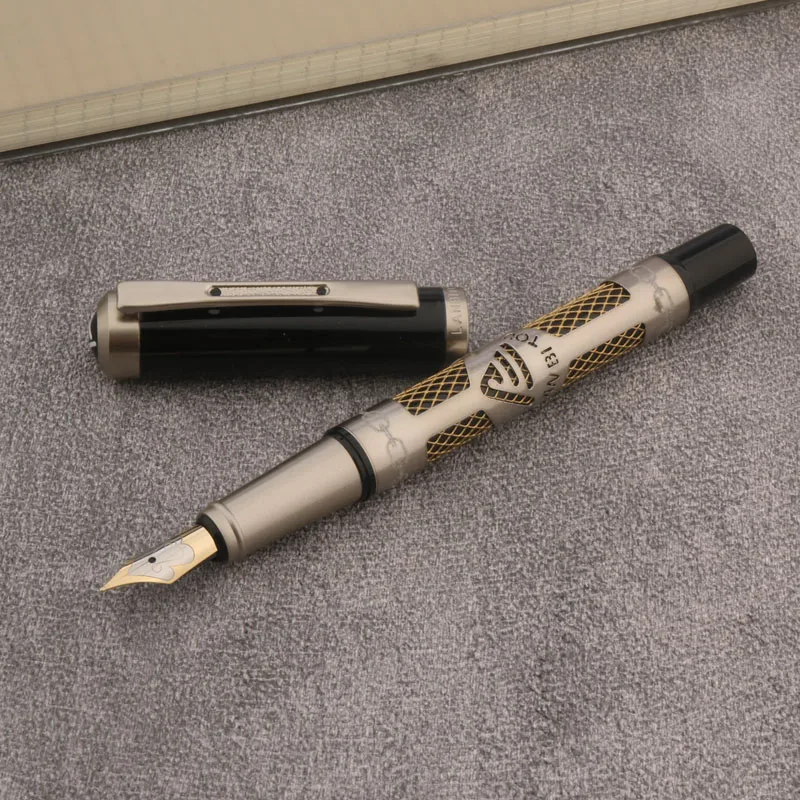 Металлическая перьевая ручка Chouxiongluwei с золотым пером