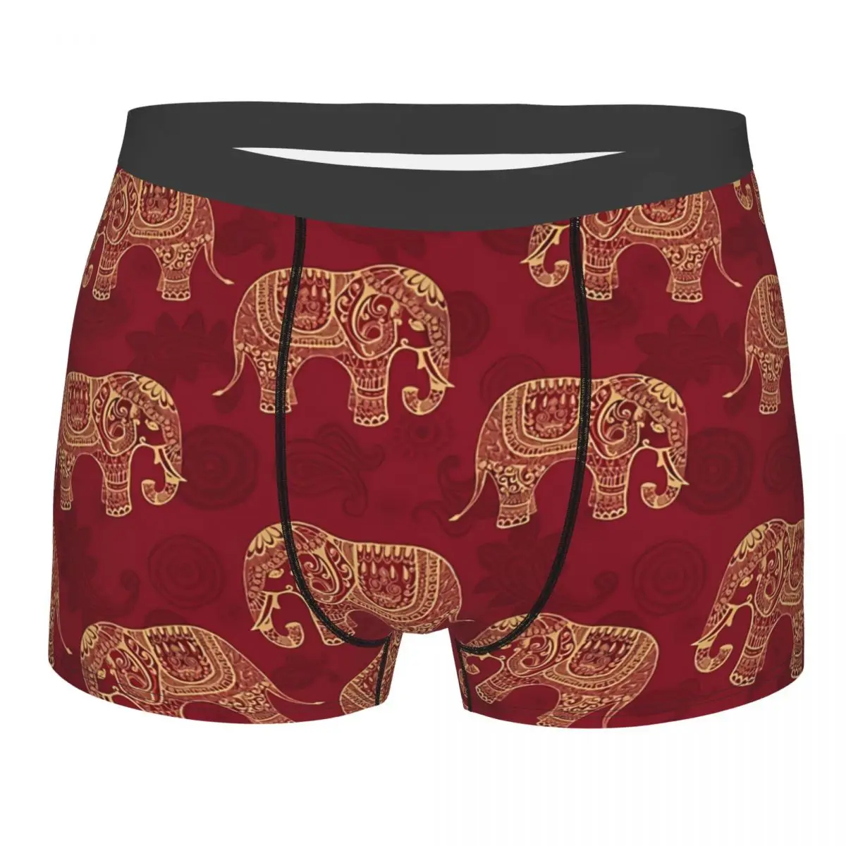 

Elephant Man's Boxer Briefs Breathable Creative Underwear Print Shorts Birthday Gifts