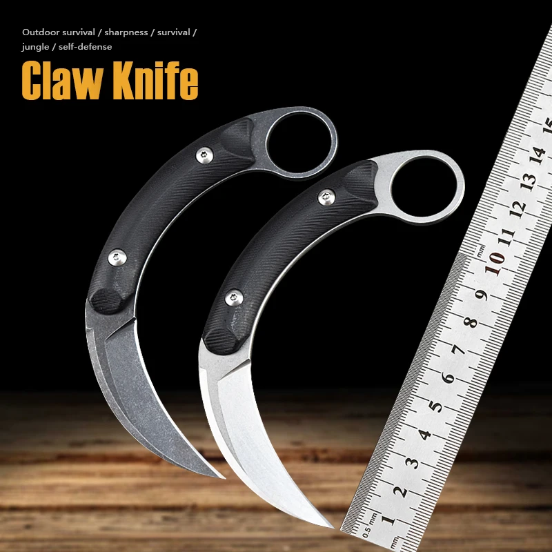 

440C Blade G10 Handle Claw Eagle Claw Outdoor Tactical Camping Survival Hunting Knife Fixed Blade Knife CSGO Sharp
