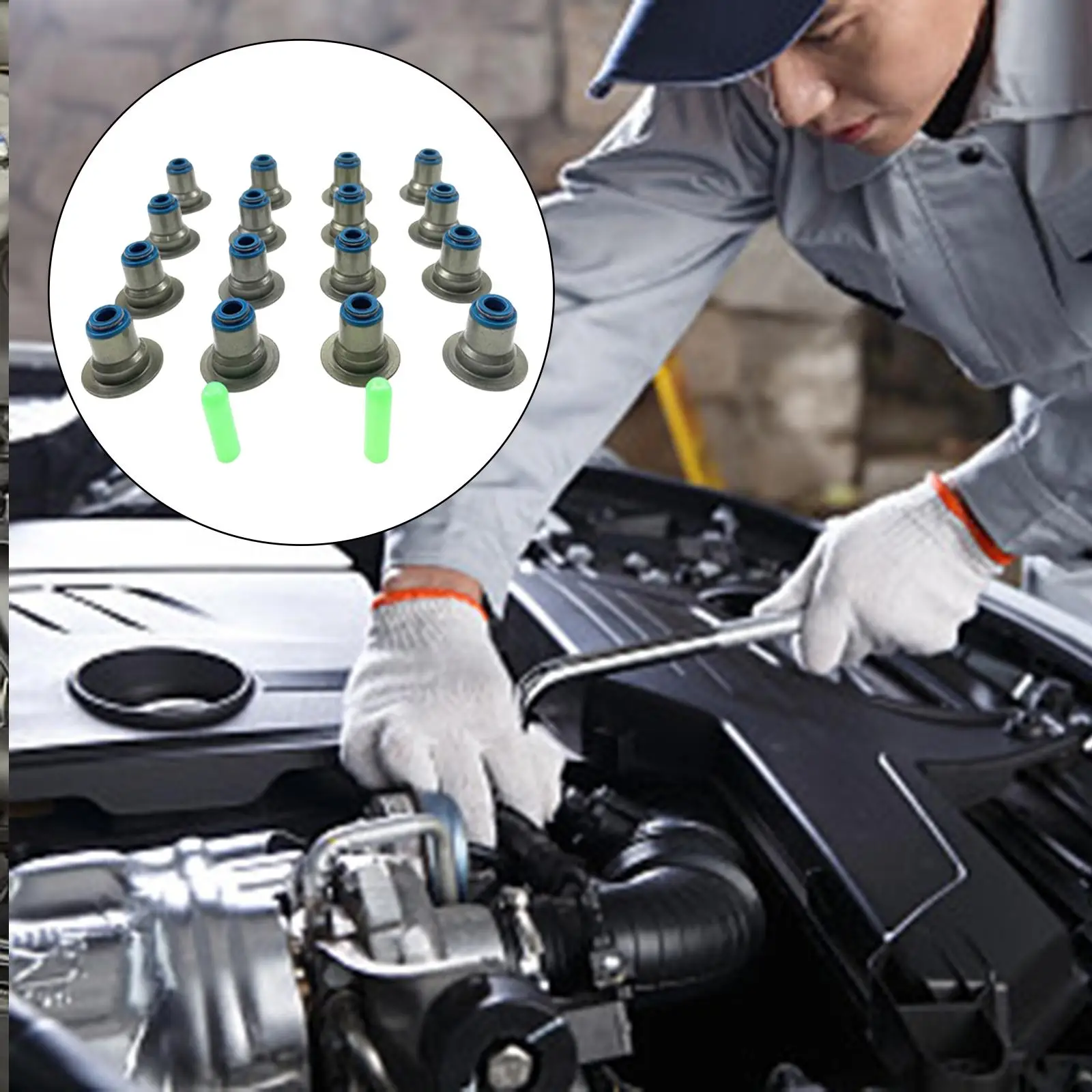 16 уплотнений автомобильного клапана 12482063 Комплект металлический подходит для LS6