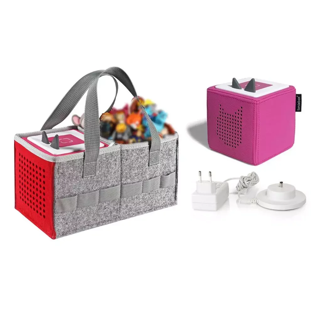 

Capacity Storage Bag For Toniebox Starter Set Can Hold 30-40 Figurines Travel Carrying Bag With Handle For Toniebox
