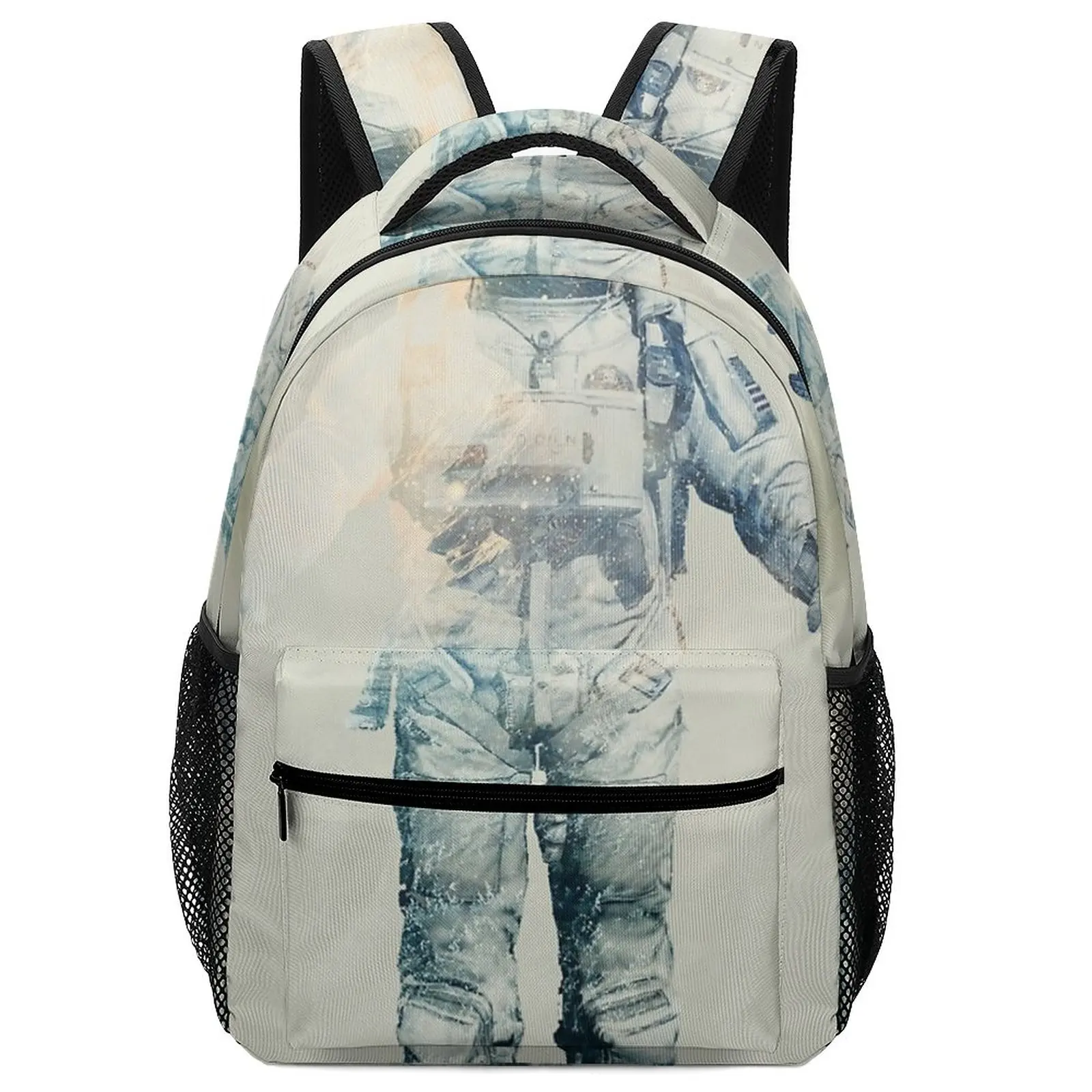

2022 Astroscape - Astronaut Double Exposure Backpack for Women Feminina Art Laptop Computer Bag School Backpack Black