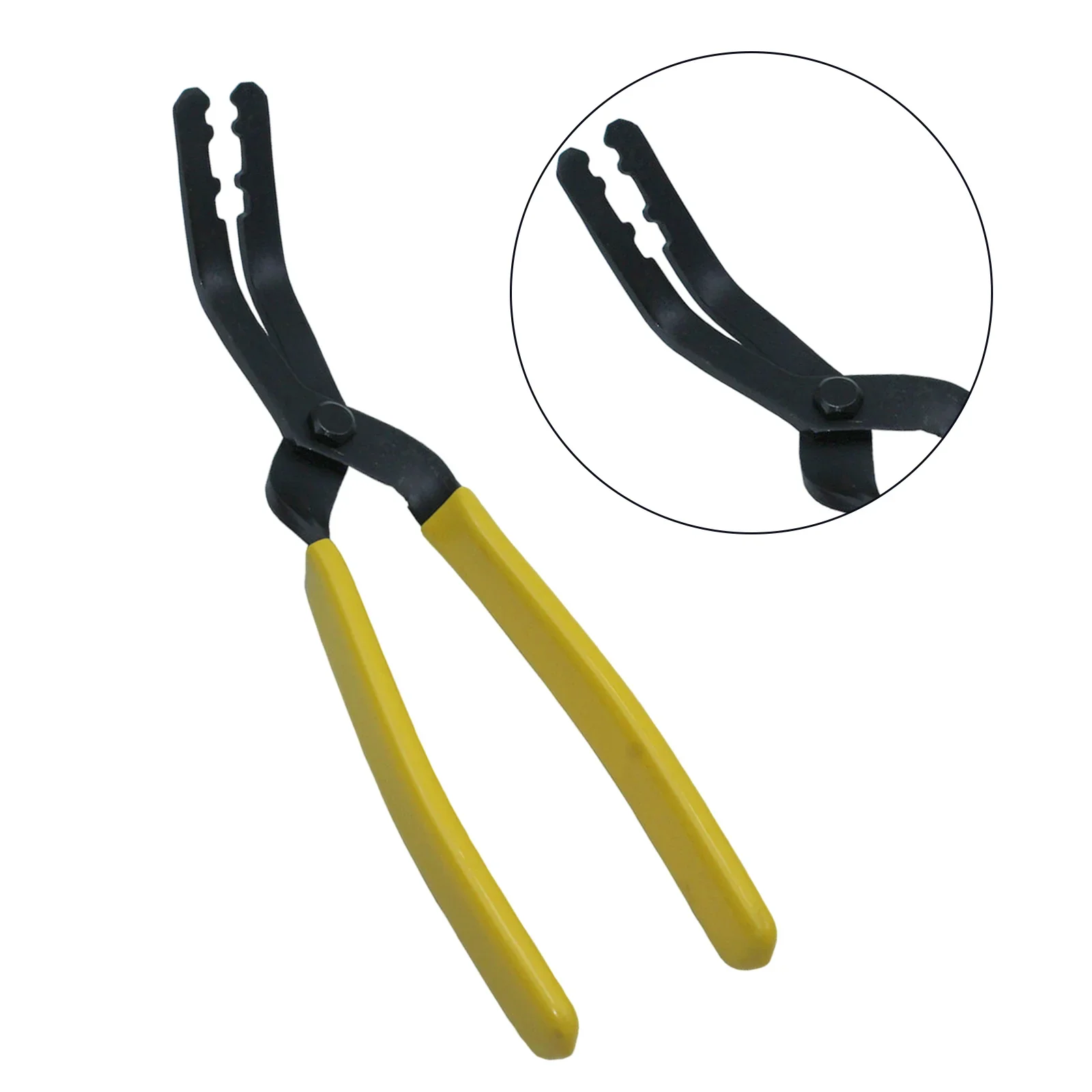 

45 Angle Auto Body Sure Grip Trim Pads Car Door Panel Clip Pliers Removal Tool Yellow Handle Rubber Buckle Pliers