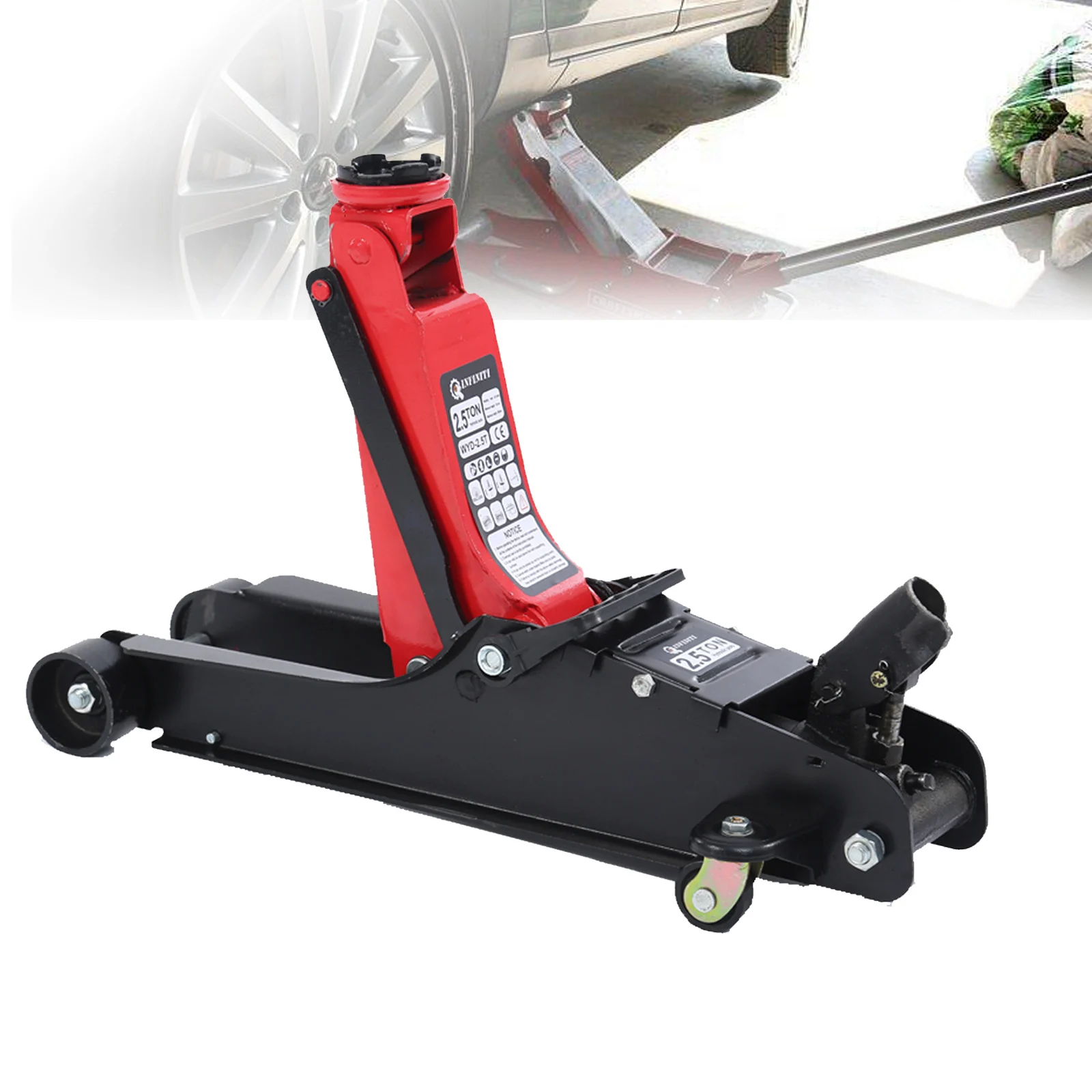 

2.5T Hydraulic Jack Car Trolley Floor Lift Repair Tool 2.5 TON Auto Tire Change Lifting Jacks Stand Hydraulic Lift Ship