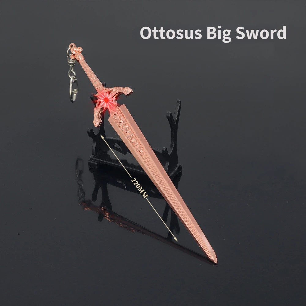 

Elden Ring game peripheral weapon 22cm Ottosus Great Sword alloy weapon model crafts ornaments collection gift toys