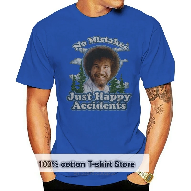 

Bob Ross Inc Men's Happy Accidents T-Shirt