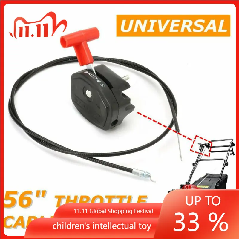 

Universal 56 Inch Lawn Mower Throttle Cable Switch Choke Lever Control Handle Kit For Petrol Lawnmower Garden Tools Spare Parts