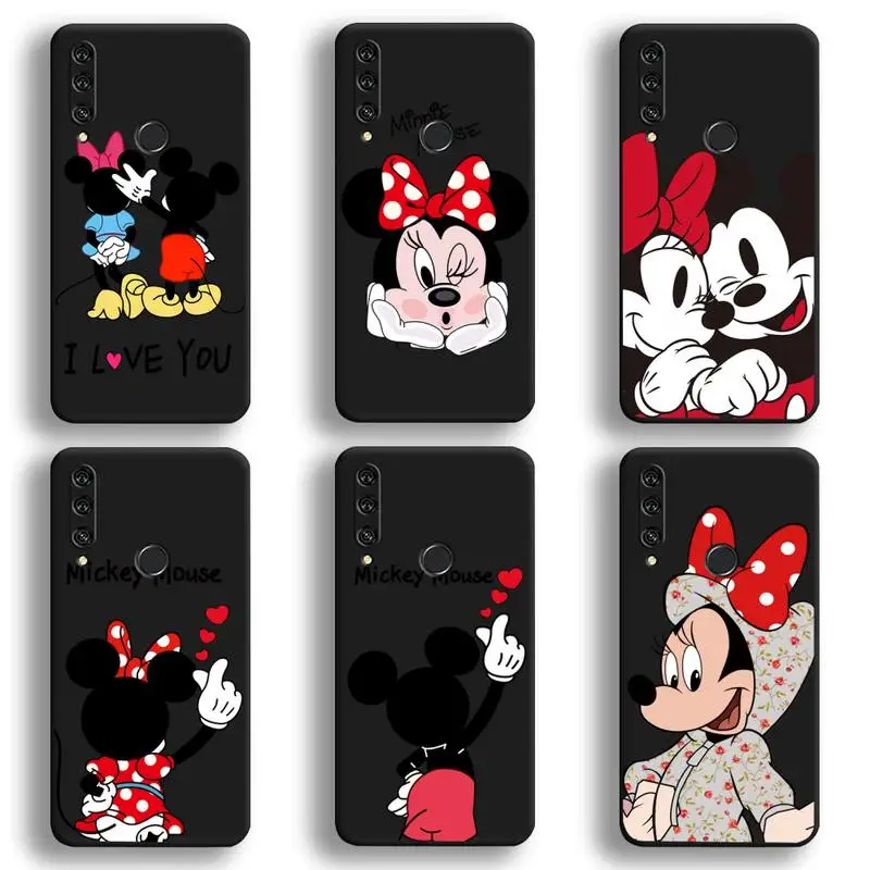 Чехол для телефона с изображением Микки и Минни Маус Huawei Y6P Y8S Y8P Y5II Y5 Y6 2019 P Smart Prime Pro