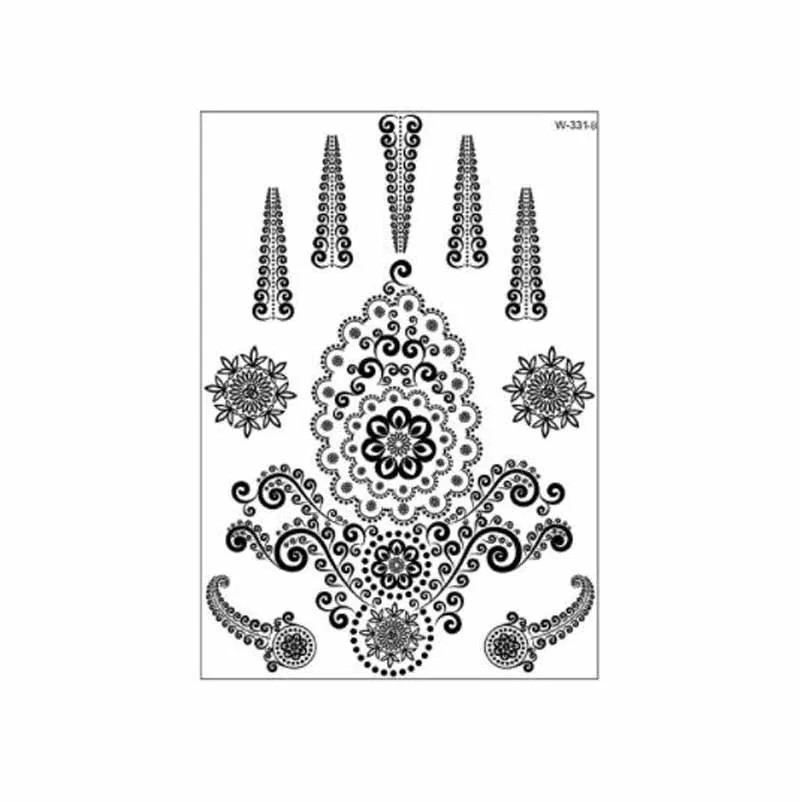 Черная хна женская сексуальная водная переводка временное искусство тела