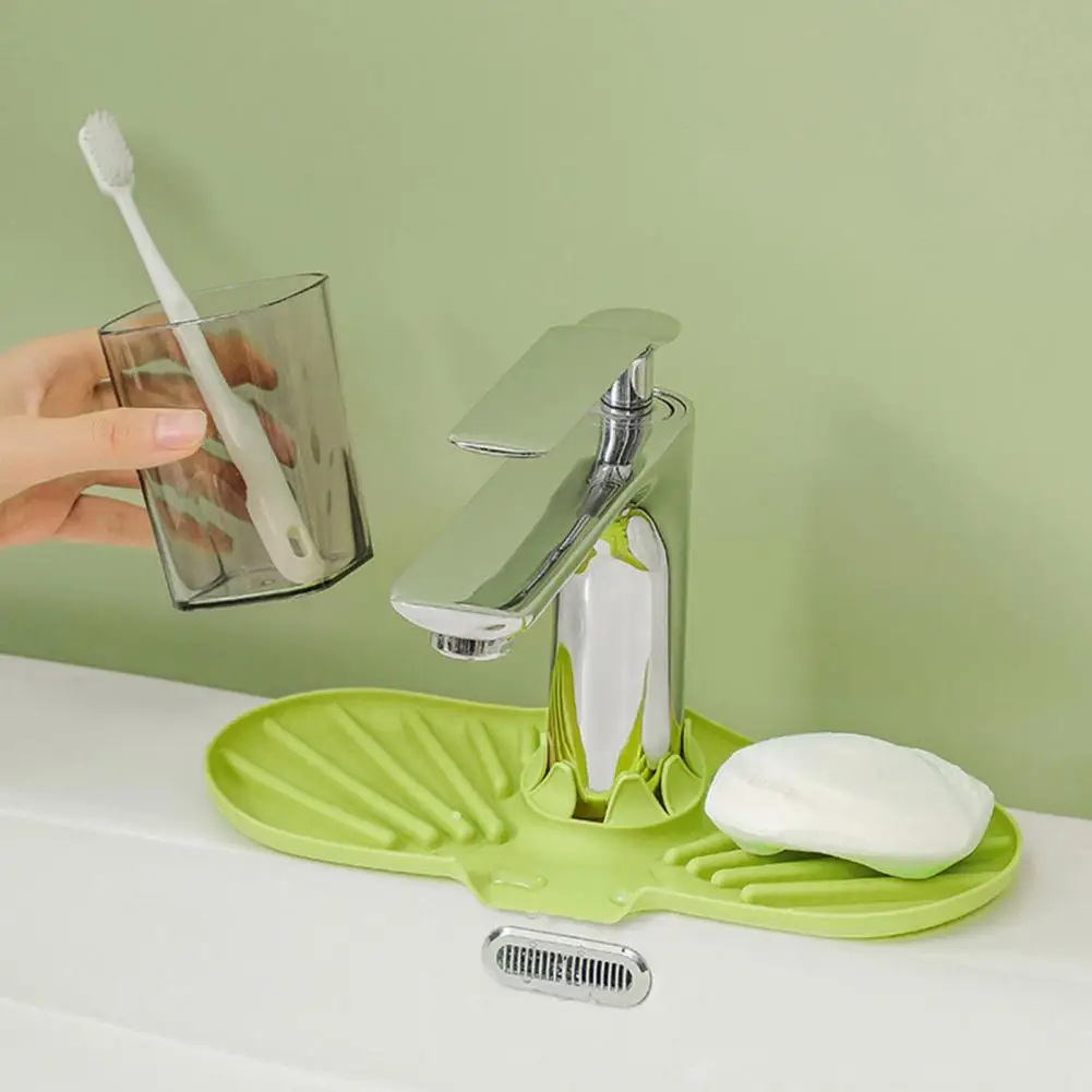 Брызговик для кухонного крана силиконовый лоток смесителя раковины дренажная