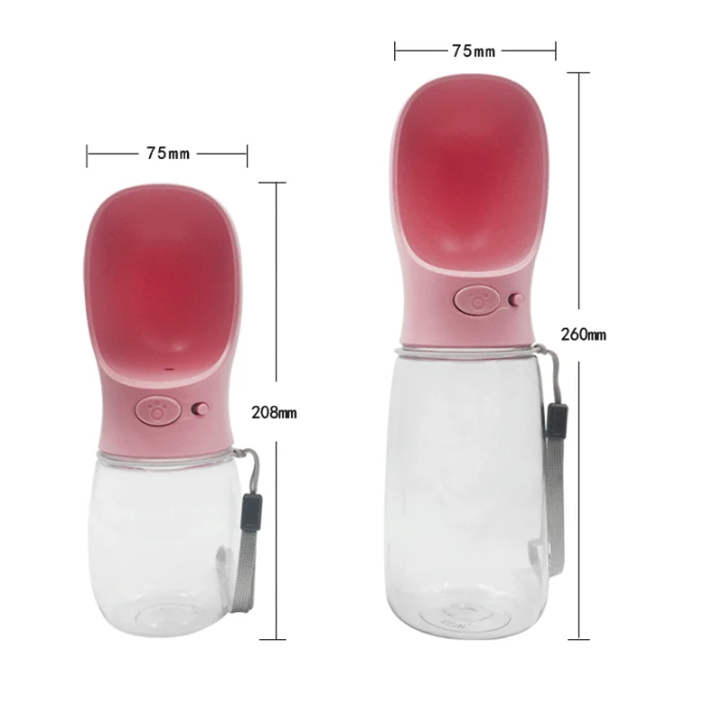 

Переносная бутылка для воды для домашних животных, миска для питья для маленьких и больших собак, щенков, кошек, поилка для кошек и собак