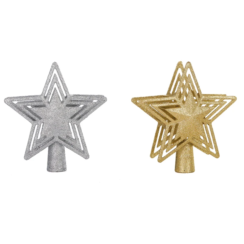 

Christmas Tree Topper Glitter Lighted Star Tree Topper With Rotating Projector Christmas Decoration,EU Plug