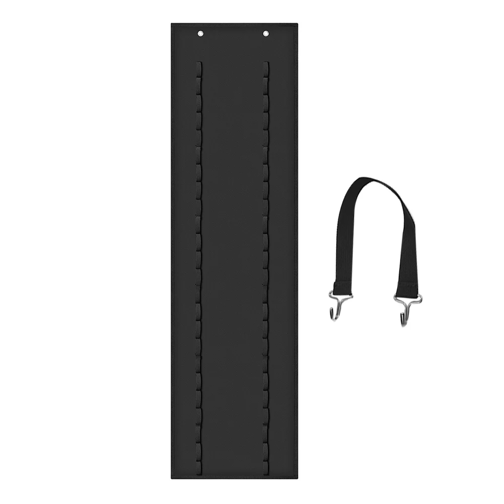 

Space Saving Wear Resistant Black 48 Compartments Organizer Oxford Cloth Vinyl Roll Holder Wall Mount Closet Door With Hook