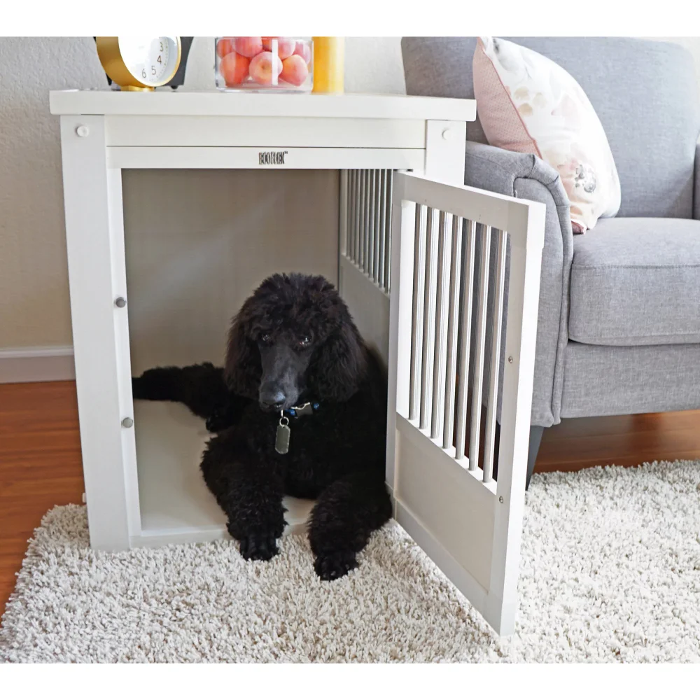 

Dog Crate End Table - Antique White Large Free Shipping House for Dogs Kennel Enclosure Cages Indoor Fence Supplies Pet Products