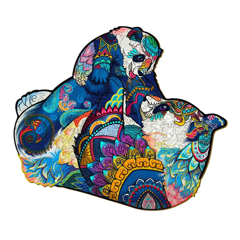 Китайская панда деревянный пазл уникальное животное для взрослых и детей