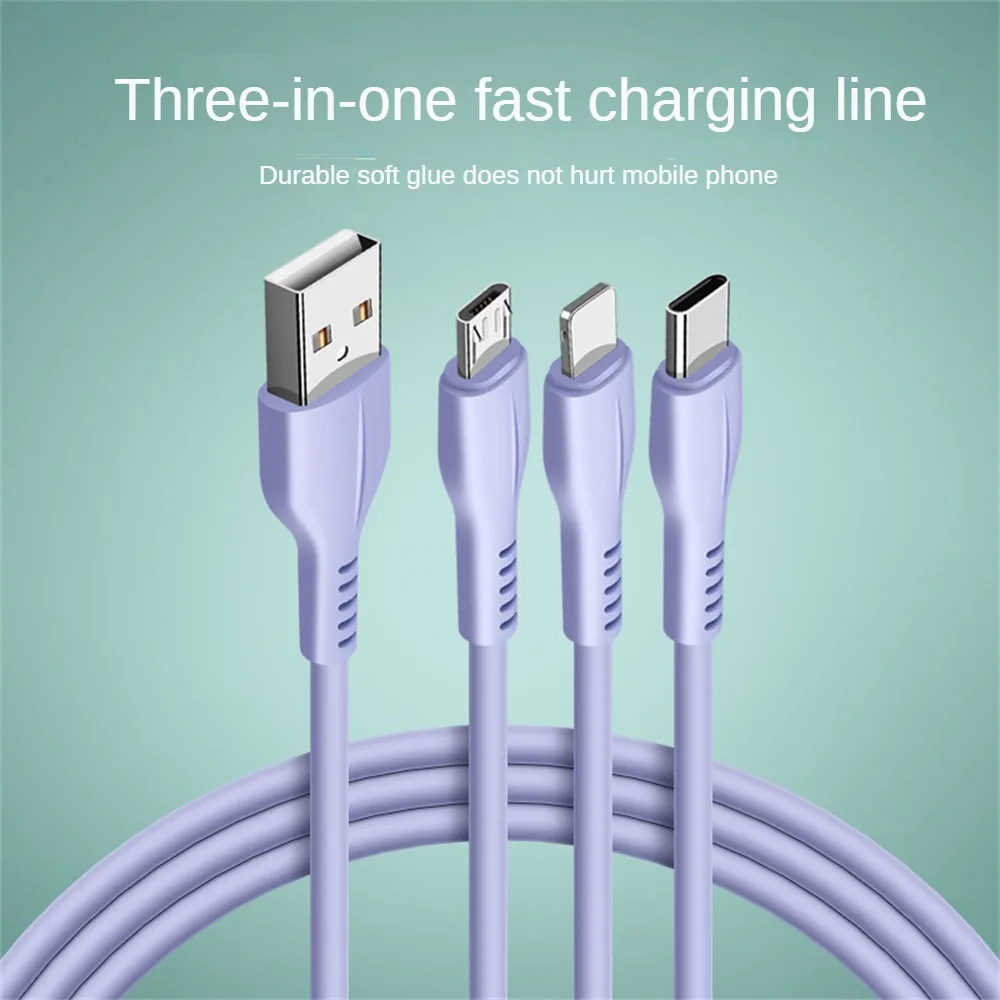 

Charging Without Burning Three In One Not Easily Broken Not Easily Damaged Due To Daily Friction Soft Rubber Easy To Clean