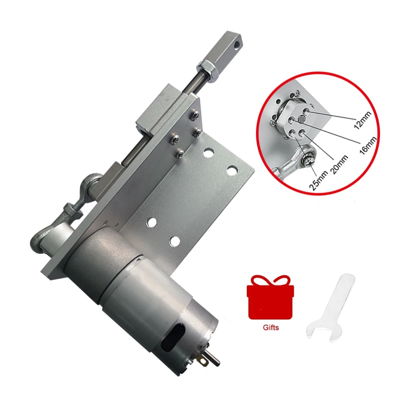 

DIY Design DC 12V 10-900 Rpm Linear Actuator Reciprocating Motor Stroke 12/16/20/25mm