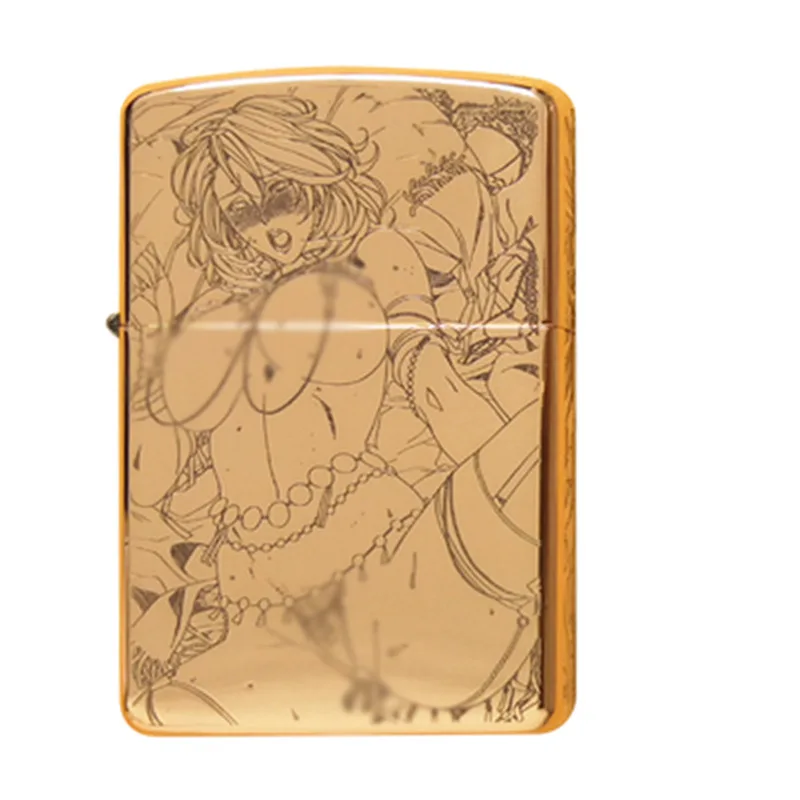 

Привлекательная латунная керосиновая Зажигалка Zorro, кремневая зажигалка, креативная индивидуальность, Белль, узор, мужские аксессуары для ...