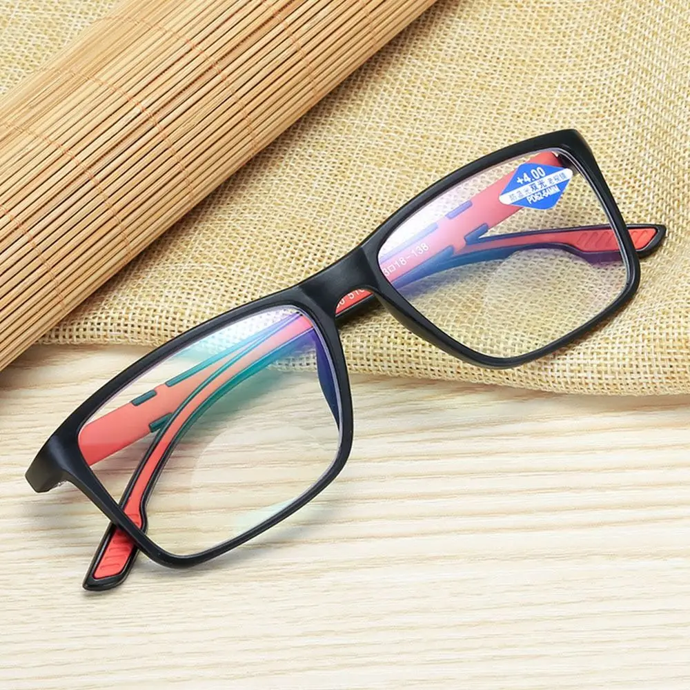 

Blue Ray Blocking Anti-Blue Light Reading Glasses Sports Ultralight Square Eyeglasses Eye Protection PC