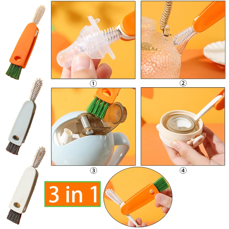 

Cleaning Brushes Baby Milk Bottle Gap Cleaning Brush Set Kitchen Home Kitchen Gadgets Tools Drink Water Cups Gaps Cleaning Tools