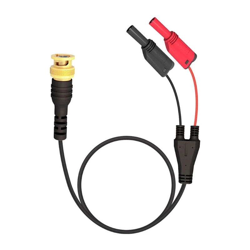 

Gold-plated Brass BNC To Dual- 4mm Stackable Shrouded Banana Plug Test Dropship