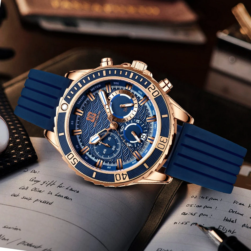 

Men Quartz Watches Luxury Brand Fashion Military Watch Montre homme Luxury Gold Waterproof Silicone Sport Wristwatch Clocks Gift