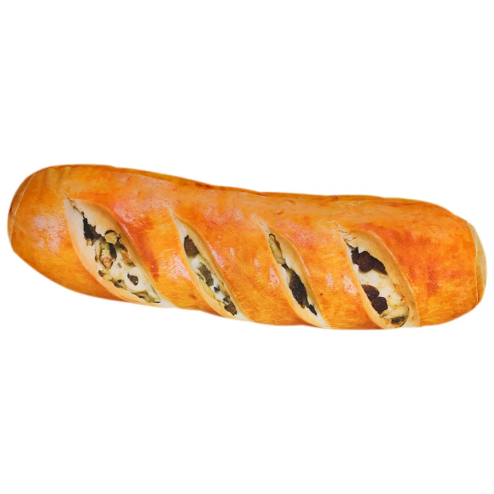 

Toy Leaning Cushion Lumbar Bread Model Plush Pillow Funny Pillows Sofa Decorative Simulated