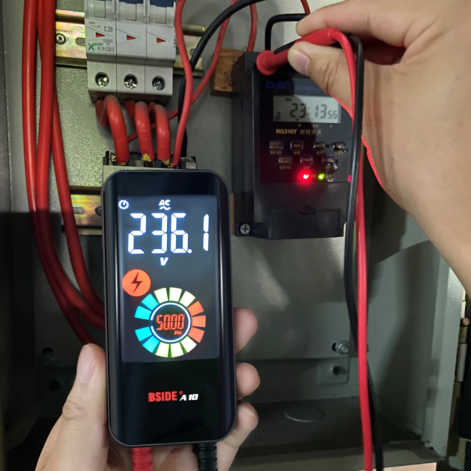 Digital Mini Phone Multimeter BSIDE A10 9999 True RMS Color LCD DC AC Voltage Capacitance Ohm Diode NCV Hz Live wire Tester |