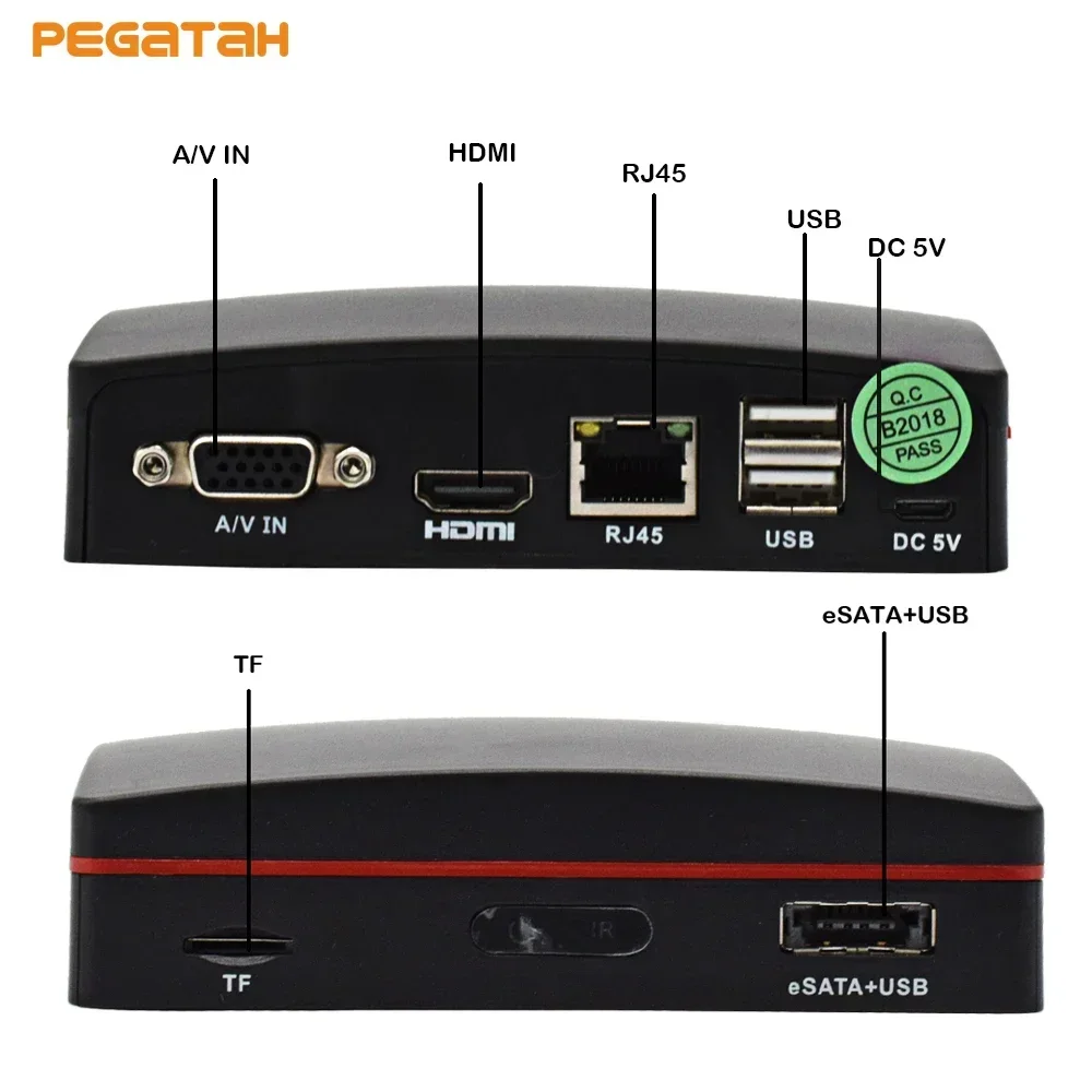 8-канальный Мини-сетевой Видеорегистратор H.265 5mp Для Ip-камеры Видеозапись