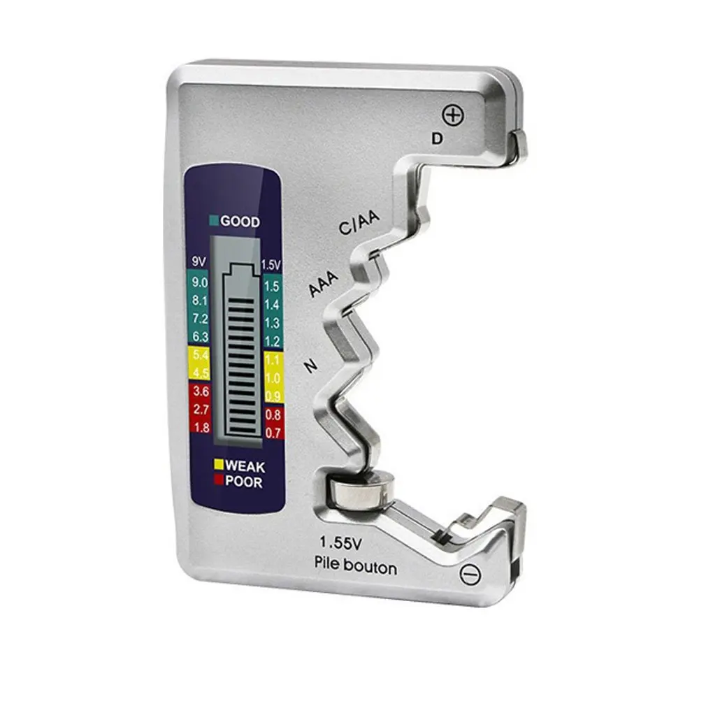 

LCD Digital Battery Tester For C/D/N/AA/AAA/9V practical Batteries Button cell Battery Capacity Detector
