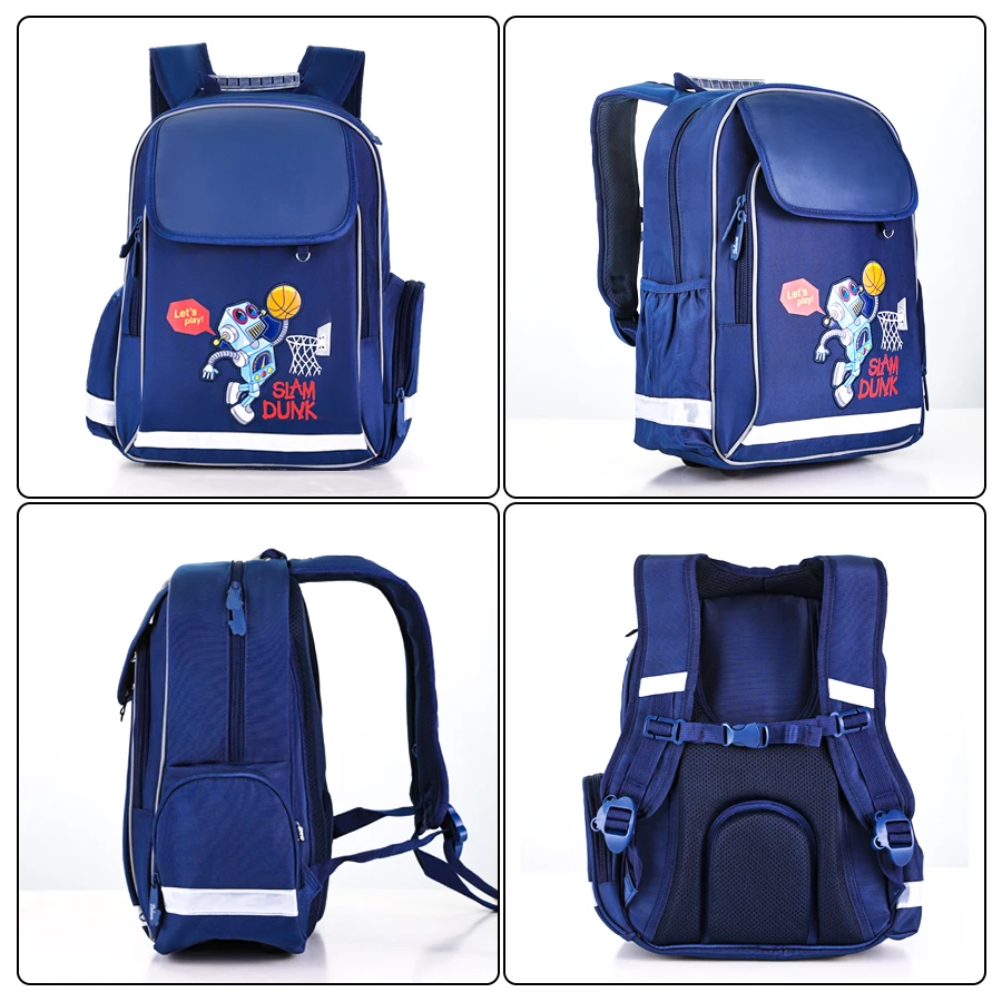 Boys Slam Dunk School bags for Children Kids Cartoon Robot Schoolbag Orthopedic Primary School Backpacks mochilas infantil
