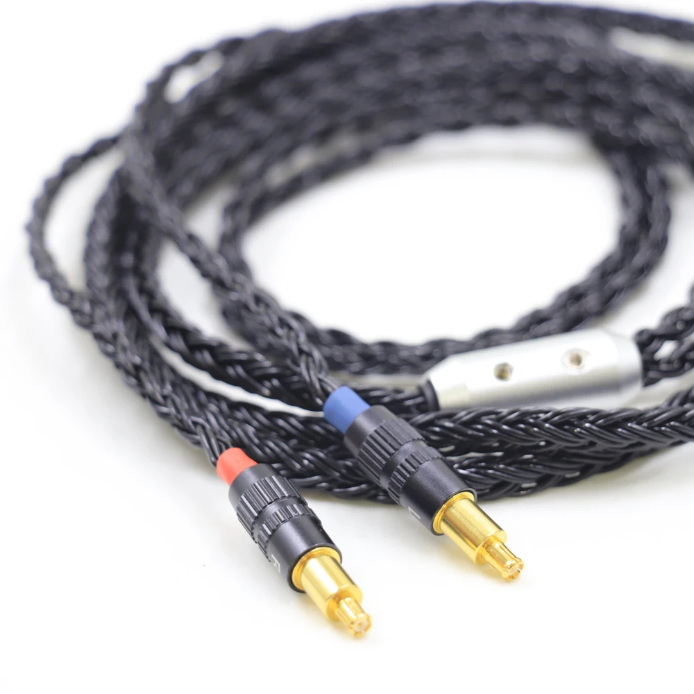 Haldane Bright-Black High Quality 16 core Headphone Replace Upgrade Cable for Technica ATH-WP900 MSR7B AP2000 ES770H SR9 ADX5000 enlarge