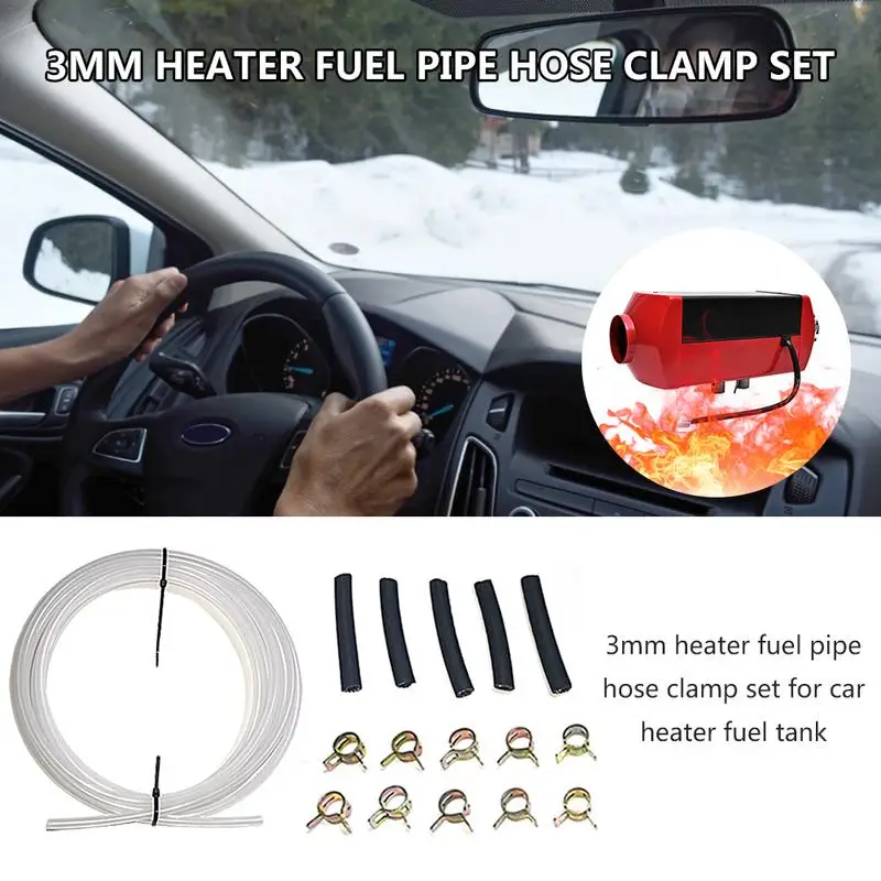 

3MM Heater Fuel Pipe Line Hose Clamp Clip Kit 89031118 For Car Heater Fuel Tank Fit For Webasto For Eberspacher Heater