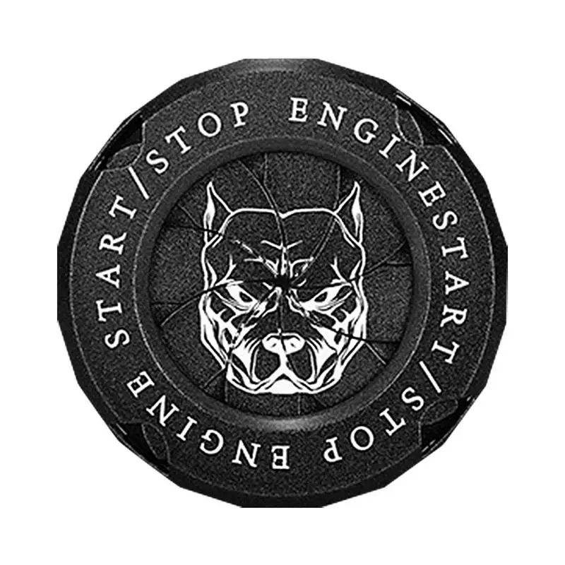 

Dog Pattern Car Moto Engine Start Stop Button Cover Rotary Luxurious Car Interior Ignition Decoration Key Start Button Protector