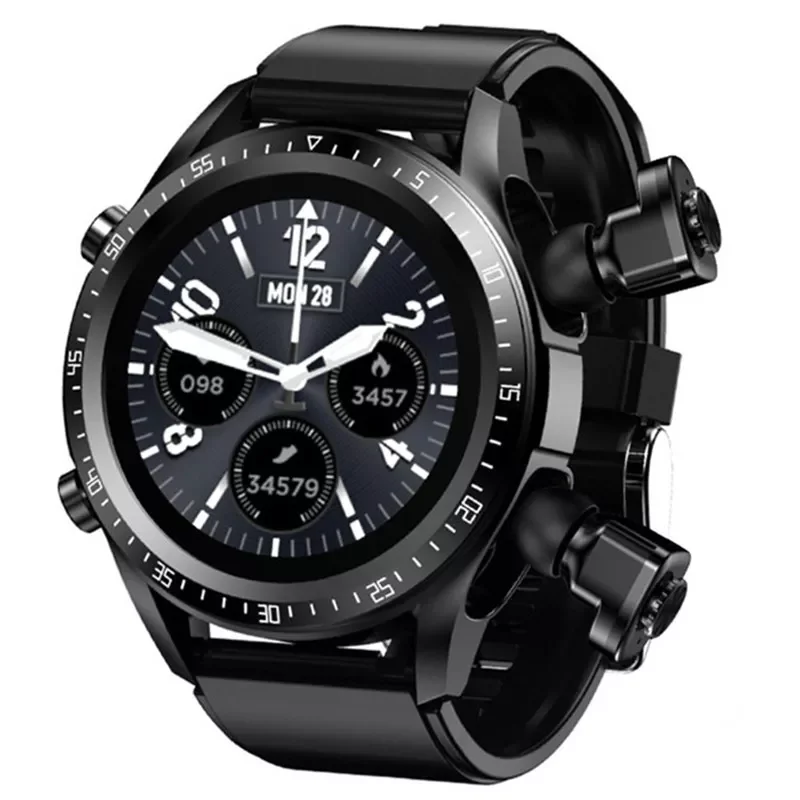 

Smart Watch Men Smartwatch Tws 2 In 1 HIFI Stereo Wireless Headset Combo Bluetooth Phone Call For Android IOS